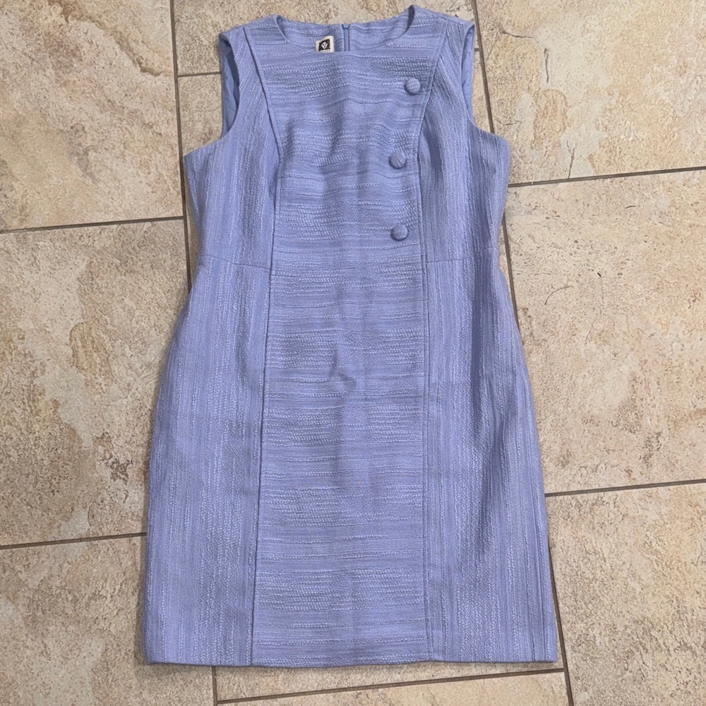 Anne Klein Women's Textured Sleeveless Sheath Dress Size 16